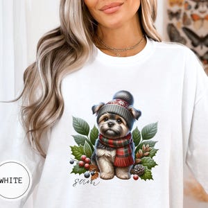 Sudadera navideña personalizada para perro Shorkie, camiseta navideña para perro con colores cómodos, suéter personalizado para mamás Shorkie, camiseta para perro Shorkie