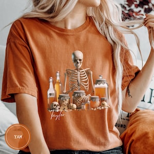 Custom Kombucha Shirt, Personalized Brew Kombucha Maker Tee, Fermentation Lover T-Shirt Skeleton, Kombucha Sweatshirt, Kombucha Lover Gift
