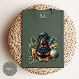 Custom Rottweiler Dog Shirt Sweatshirt, Comfort Colors Custom Dog Shirt Vintage, Cute Dog Mom Gift, Personalized Dog Tshirt, Dog Lover Gift