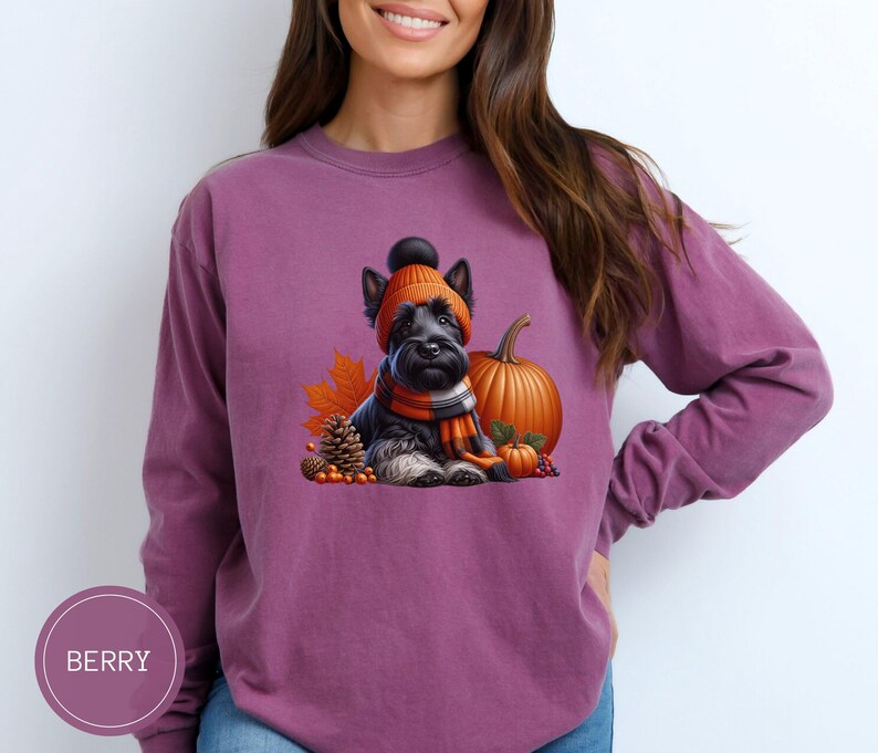 Custom Scottish Terrier Comfort Colors® Shirt for Fall Dog Name Shirt