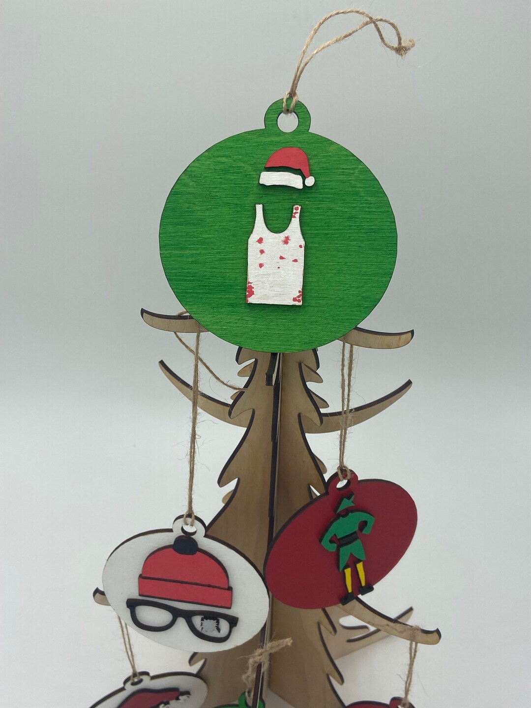 Die Hard Christmas Tree Ornament Minimalist Design Die Hard Etsy