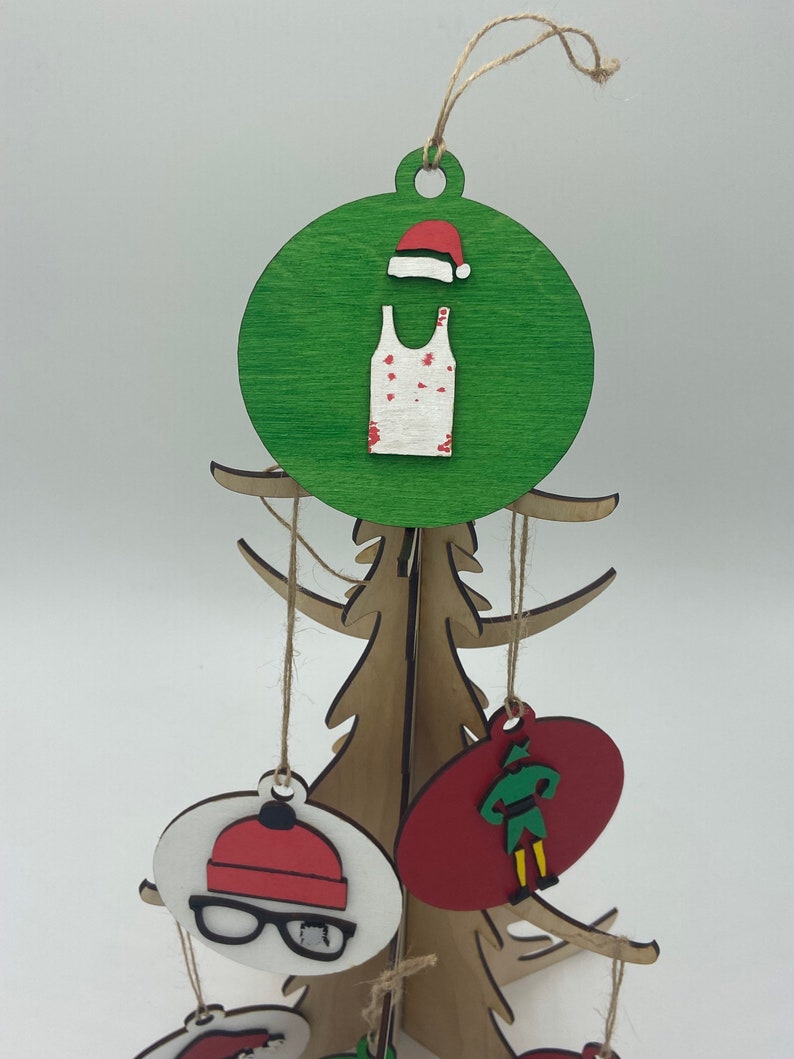 Die Hard Christmas Tree Ornament Minimalist Design Die Hard Etsy