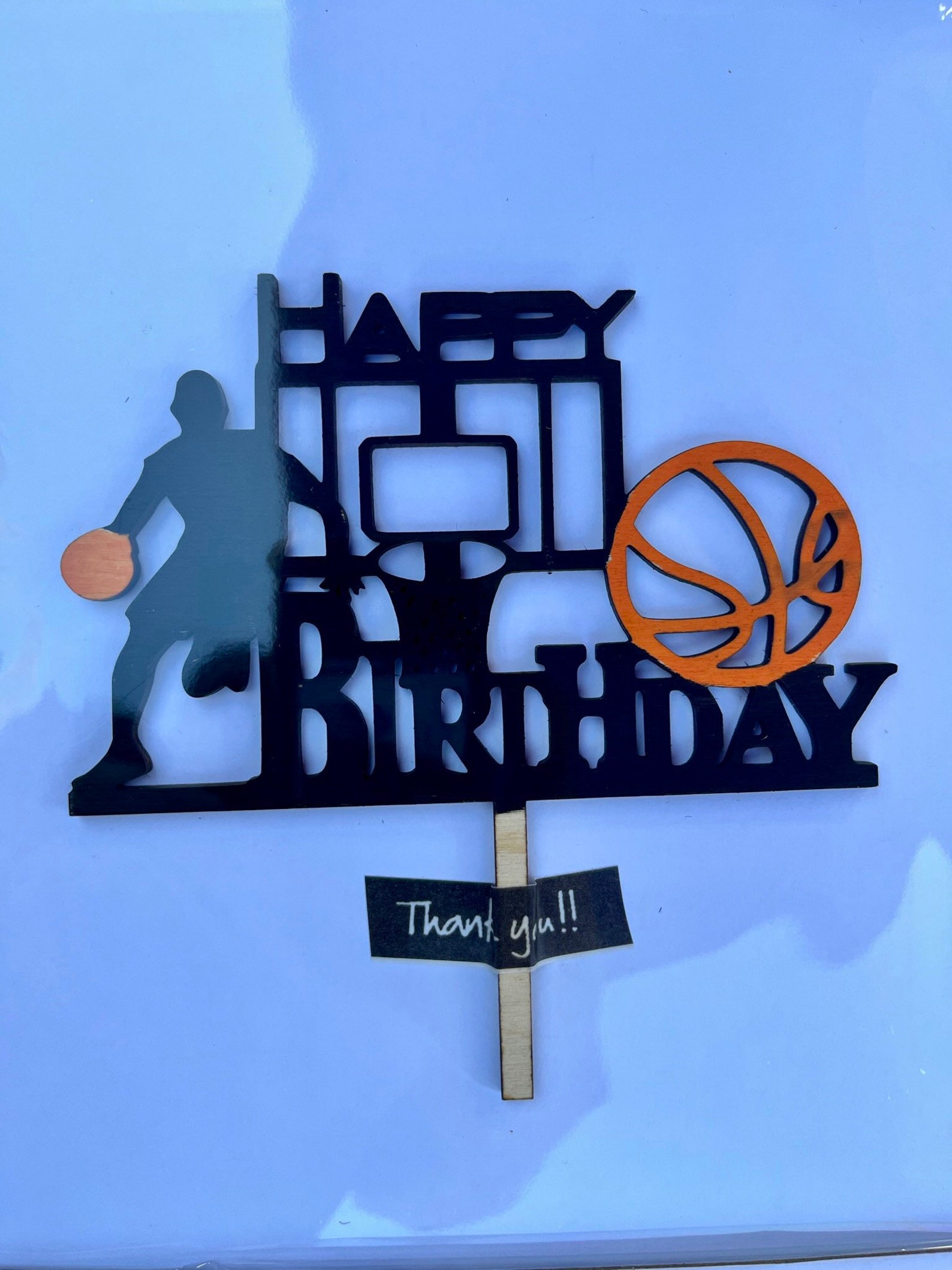 Basketball Cake Topper Basketball Party Theme Cake Etsy