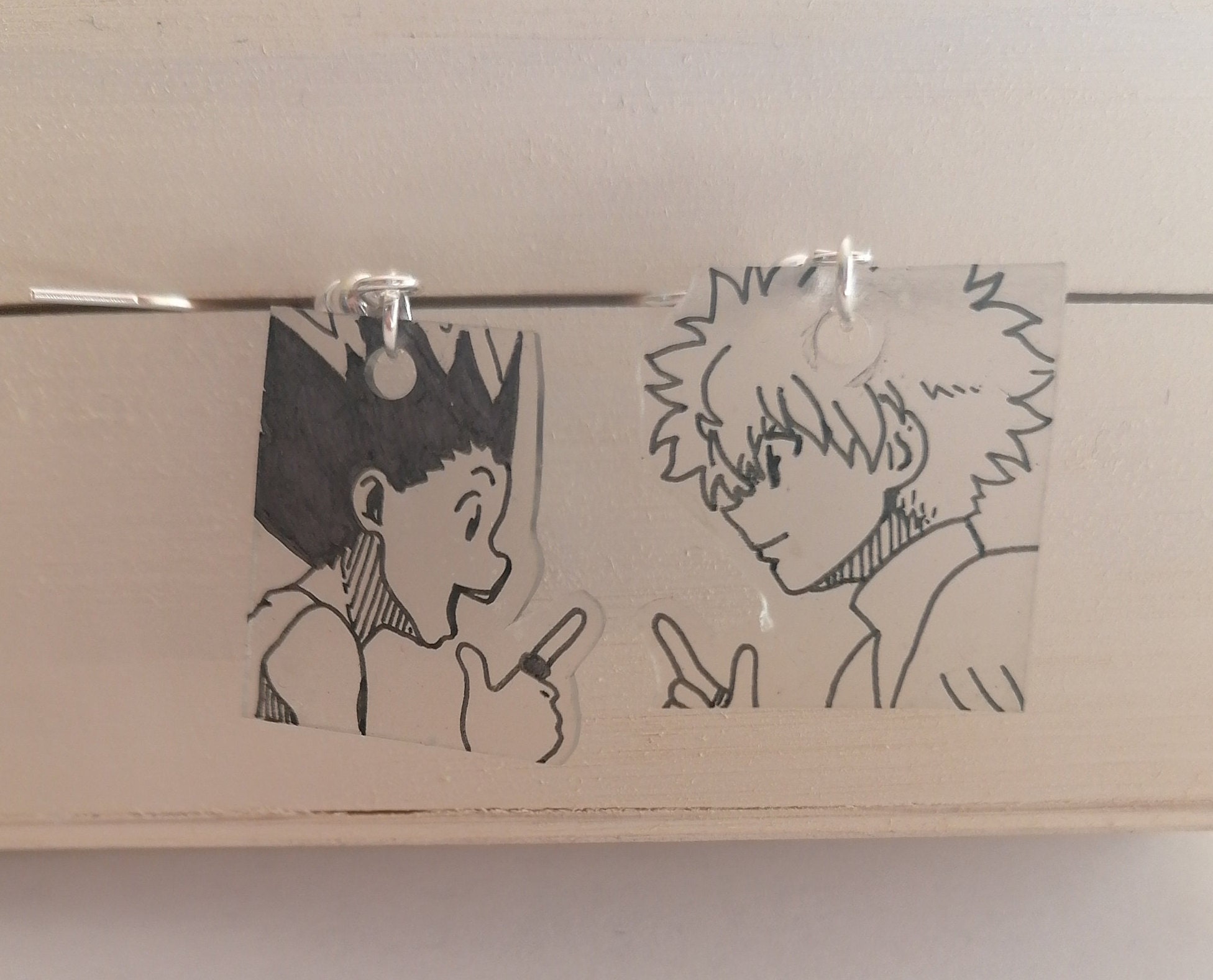Hunter X Hunter Gon and Killua Earrings Etsy UK