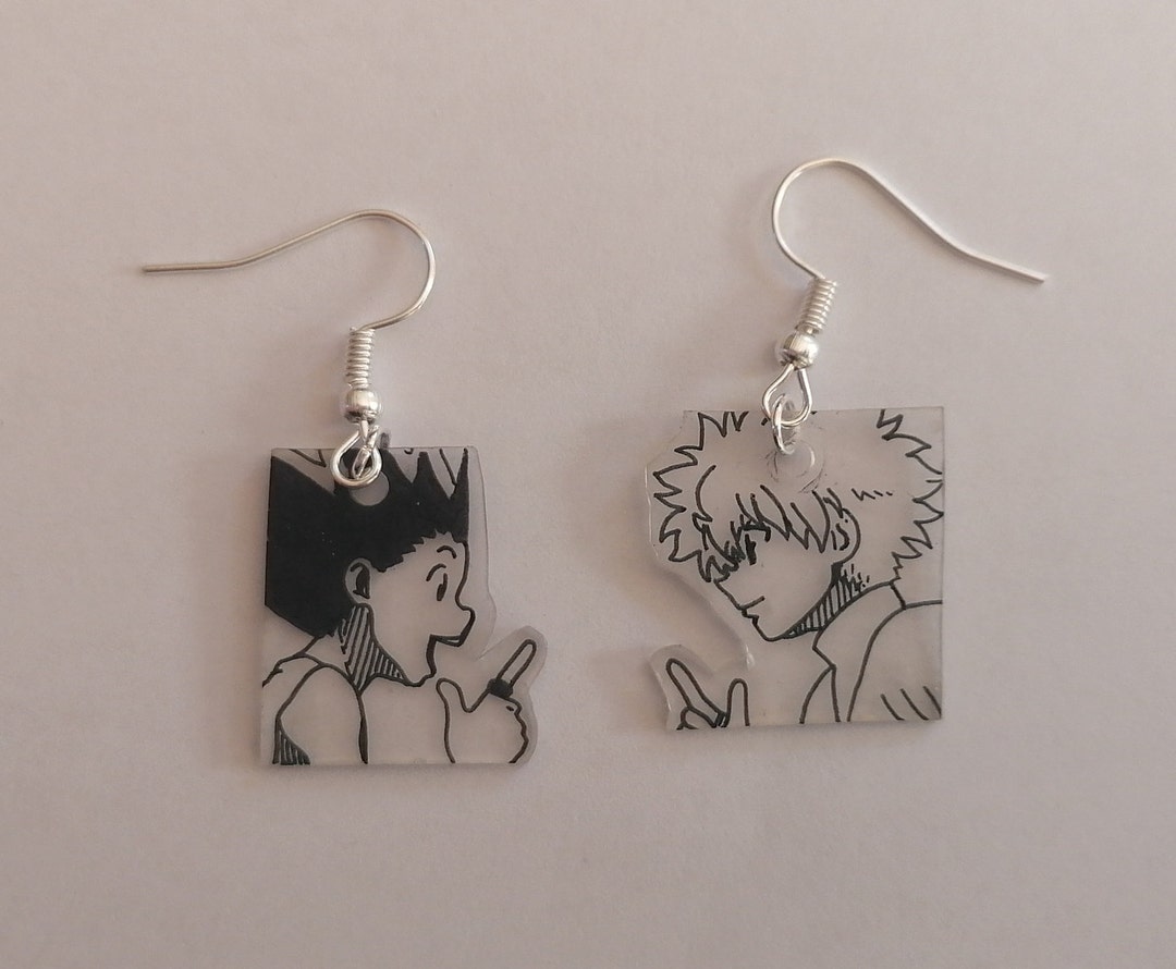 Hunter X Hunter Gon and Killua Earrings Etsy UK