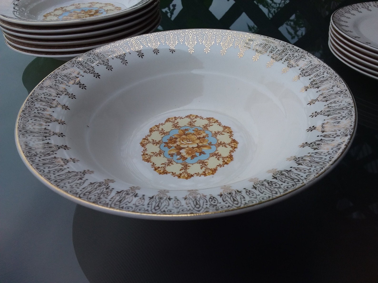 American LIMOGES 22K GOLD Vienna Pattern / 19401946/ Etsy