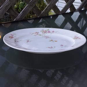 France Limoges Big Oval Serving Plate made by L. Bernardaud  1950s. Vintage