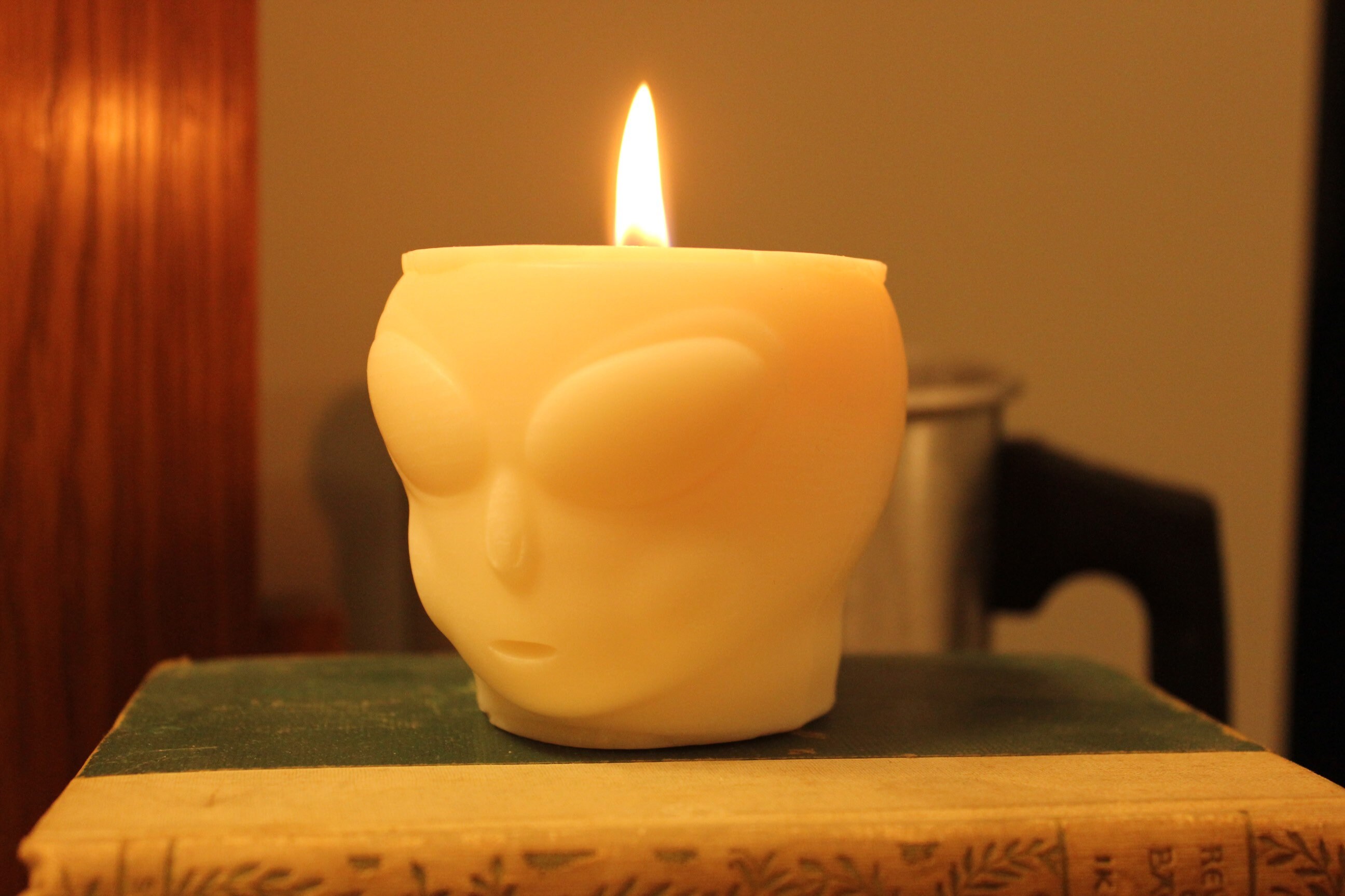 Alien Candle Small Candle Soy Blend CandlePillar Alien Etsy