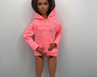 Dolls Pink marl hoodie. Dolls sports top. Dolls tracksuit top