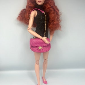 Rosa Puppen Handtaschen Puppen Geldbörse Puppen Zubehör BAG Öffnet NICHT Puppen Accessories