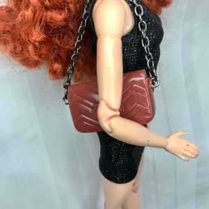 Braune Puppenhandtaschen Puppen Geldbörse Puppen Zubehör