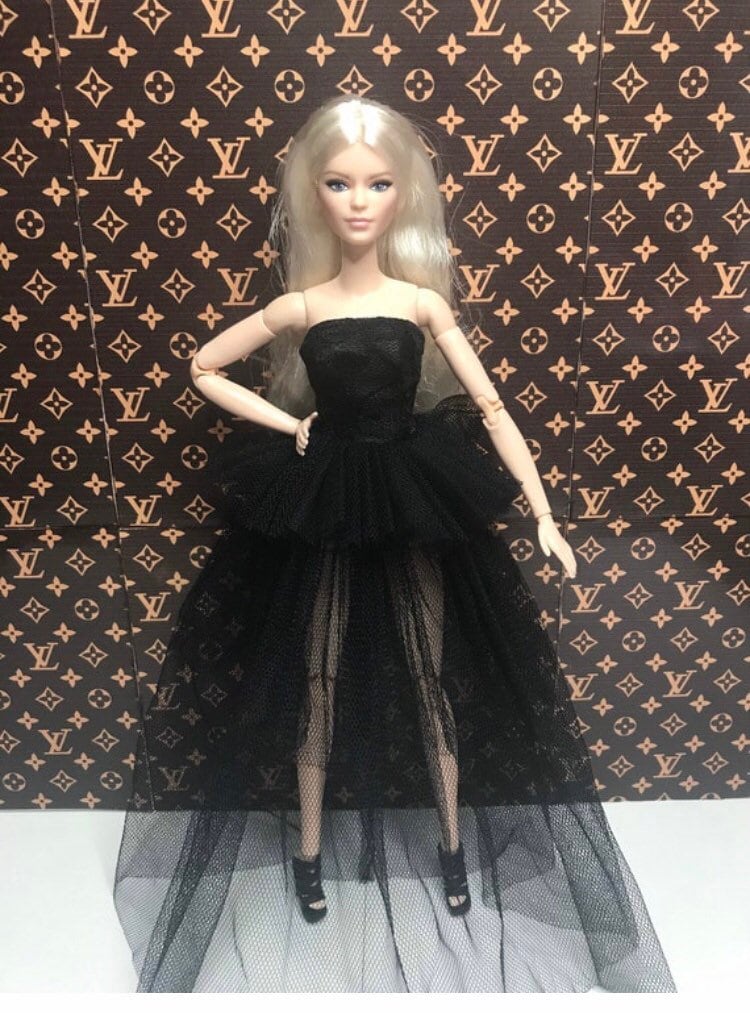 Buy Barbie Black Gown Online In India Etsy India