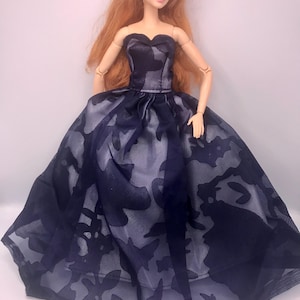 Dolls elegant Navy 30cm dolls dress doll Bridal Dolls clothes doll dress ball gown.