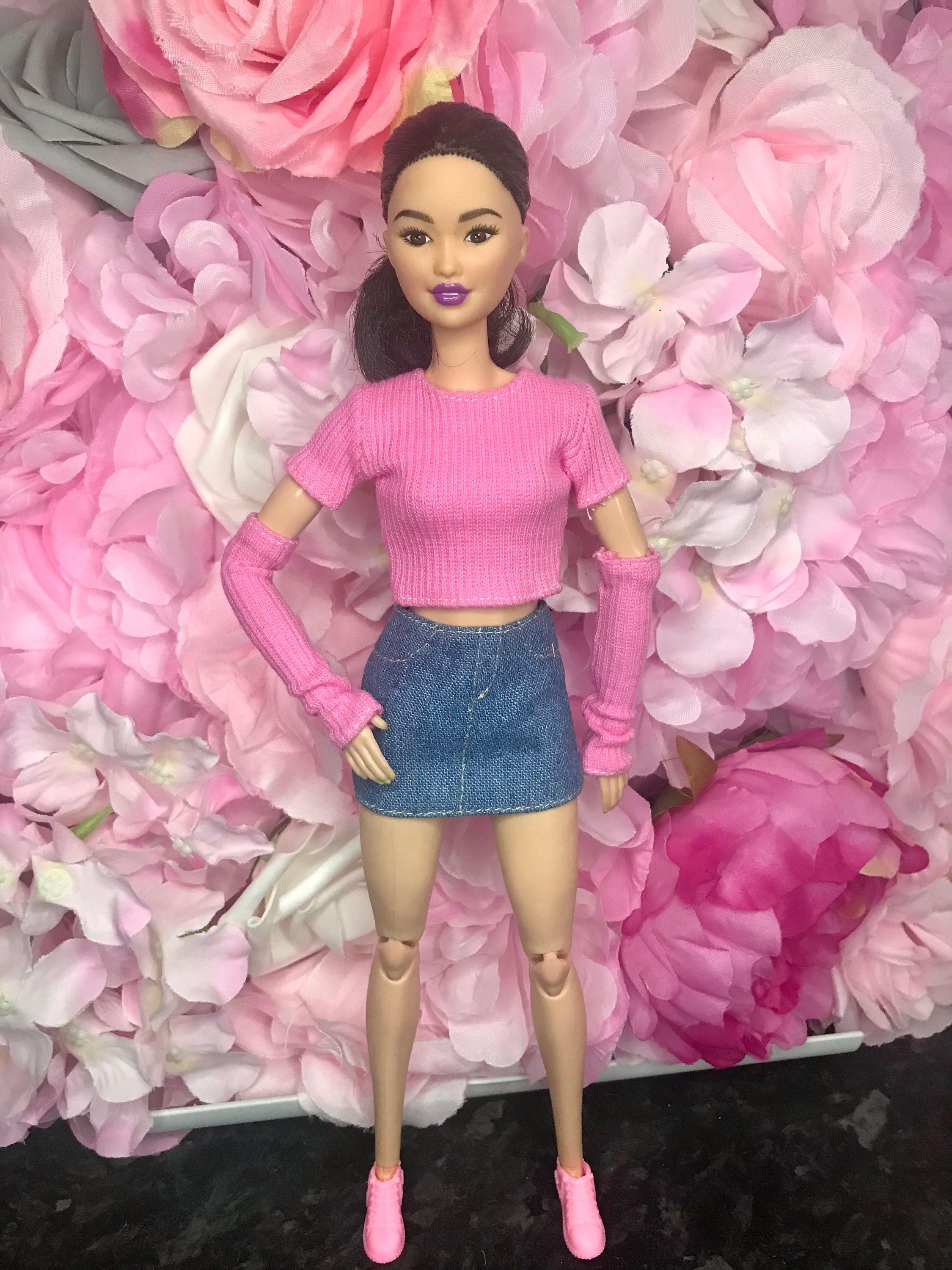 Barbie doll clothes denim skirt - Inspire Uplift