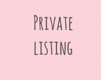 Private listing 5 items
