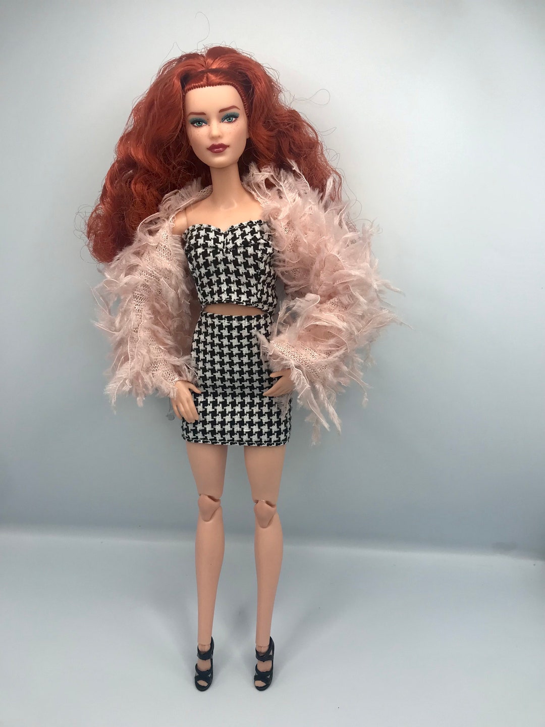 Ensemble De Vêtements De Poupée, Collier Avec Jupe étoilée Scintillante, Accessoires Pour Cheveux, Accessoires Pour Cheveux Mignons Et élégants Pour Poupée De 17 Cm Et 15 Cm