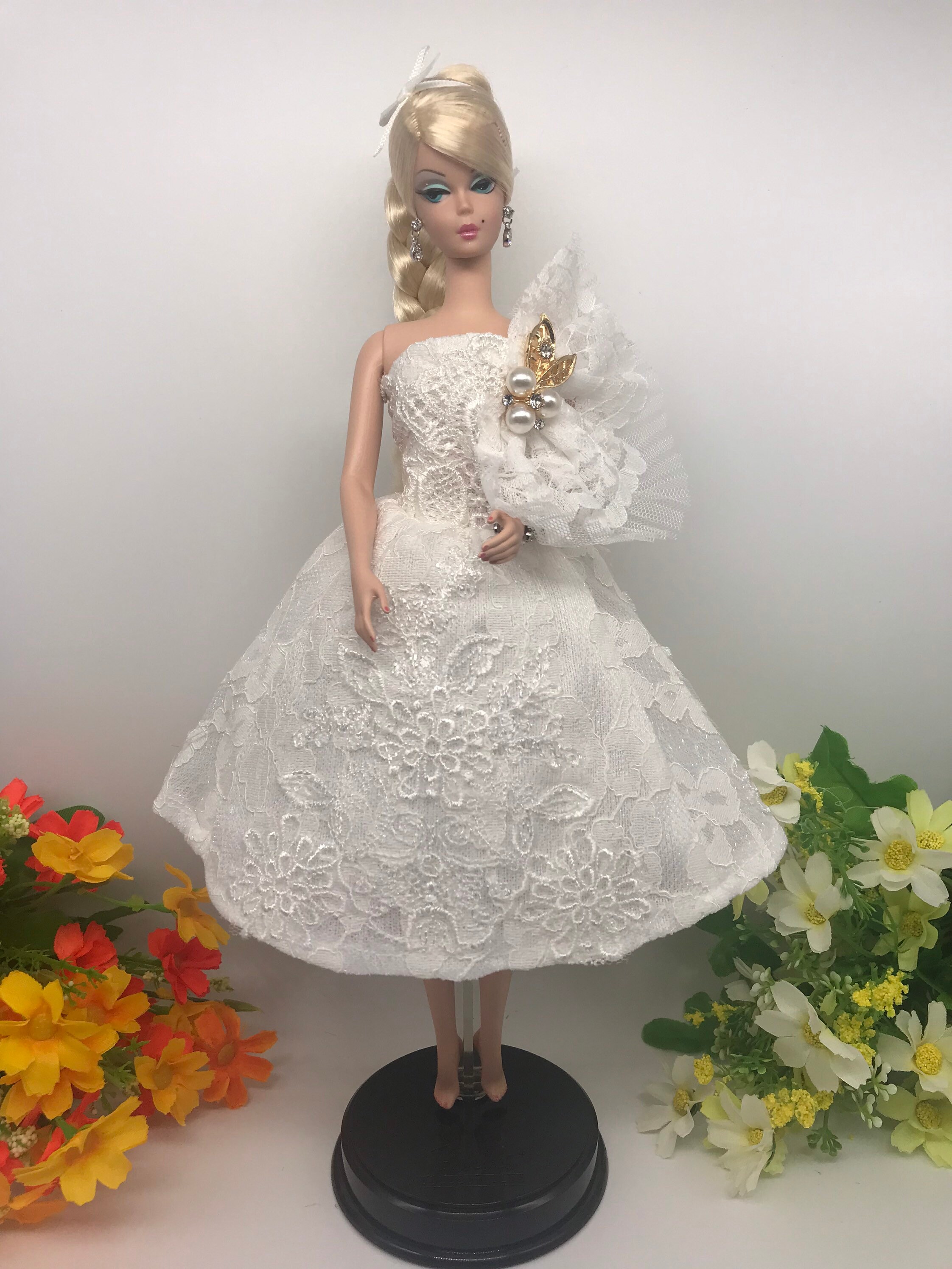 NMKIET Robe de poupée tendance, robe de mariée élégante pour femme