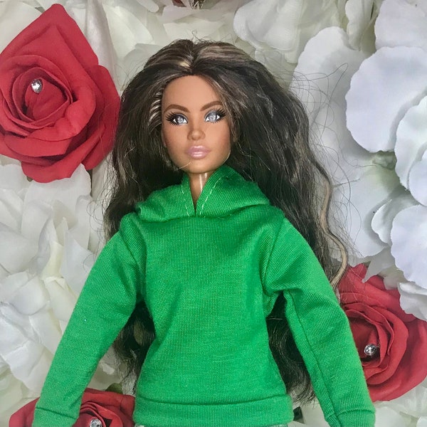 Dolls Green hoodie. Dolls sports top. Dolls tracksuit top