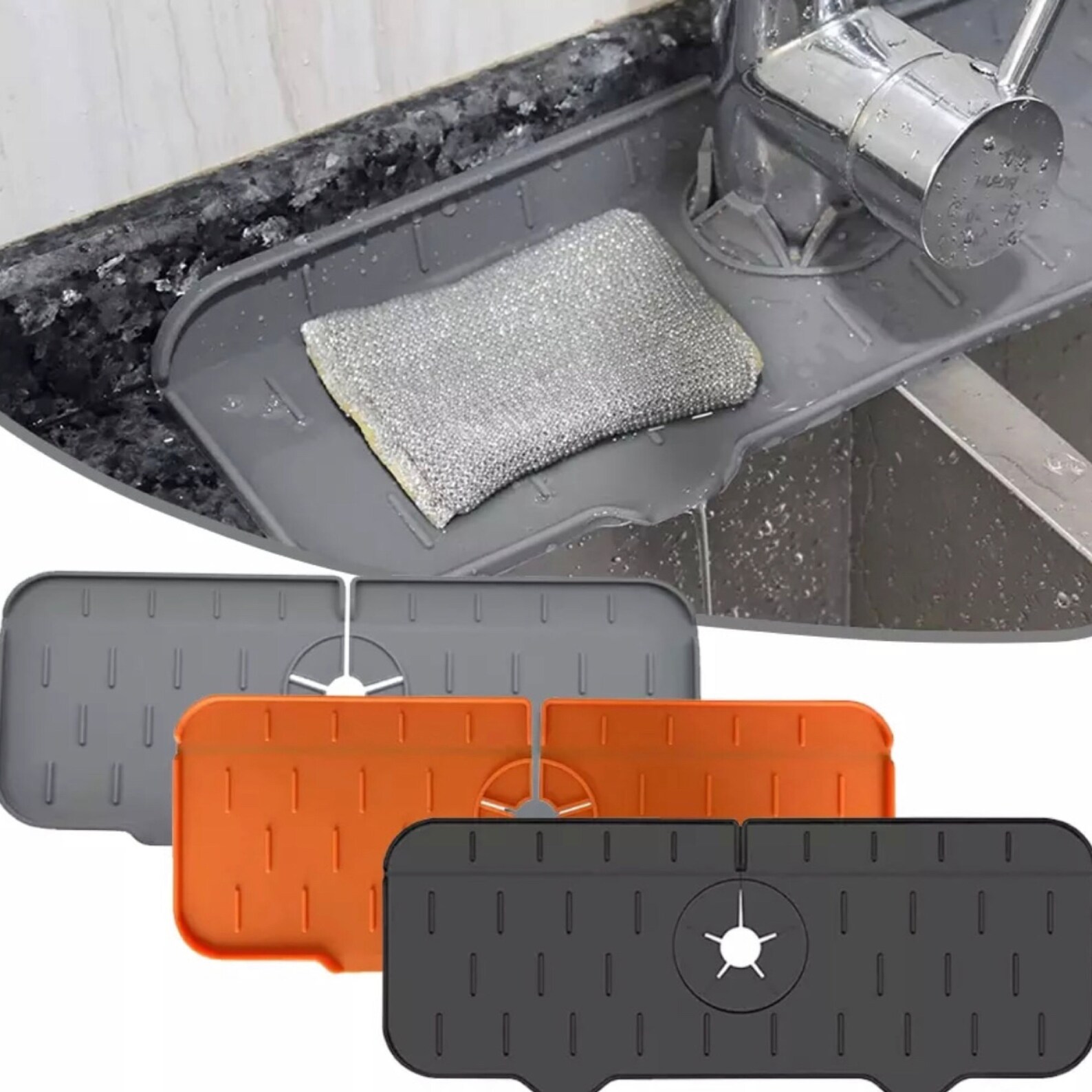 Kitchen Faucet Absorbent Mat Sink Splash Guard Silicone Faucet Etsy