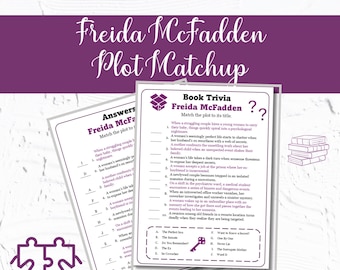 Freida McFadden Book Matchup: Psychological Thriller Icebreaker Games (PDF)