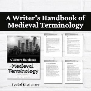 Manual de terminología medieval para escritores: Vocabulario medieval (Descarga digital)