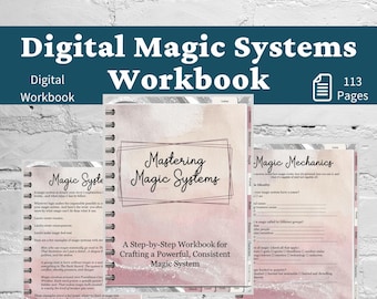 Create a Magic System Digital Workbook for Writers: Fiction World-building