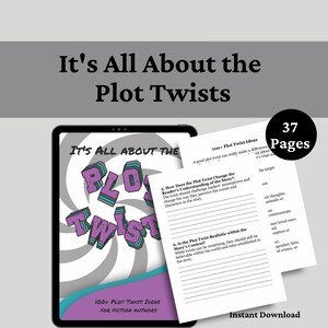 Plot Twist Ideas eBook & Workbook: Writing Tips (Digital Download)