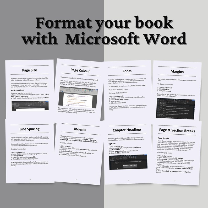 How to Format a Book in Microsoft Word: Manuscript Formatting Guide ...