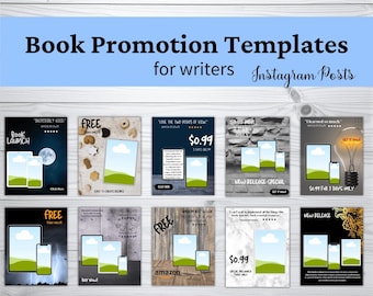 Book Promotion Templates for Writers: Canva Templates