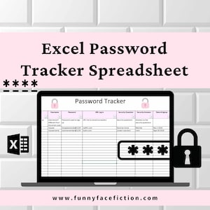Excel Password Tracker: Digital Spreadsheet Keeper