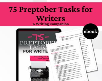 NaNoWriMo Preptober eBook: 75 Aufgaben für Writer (PDF)