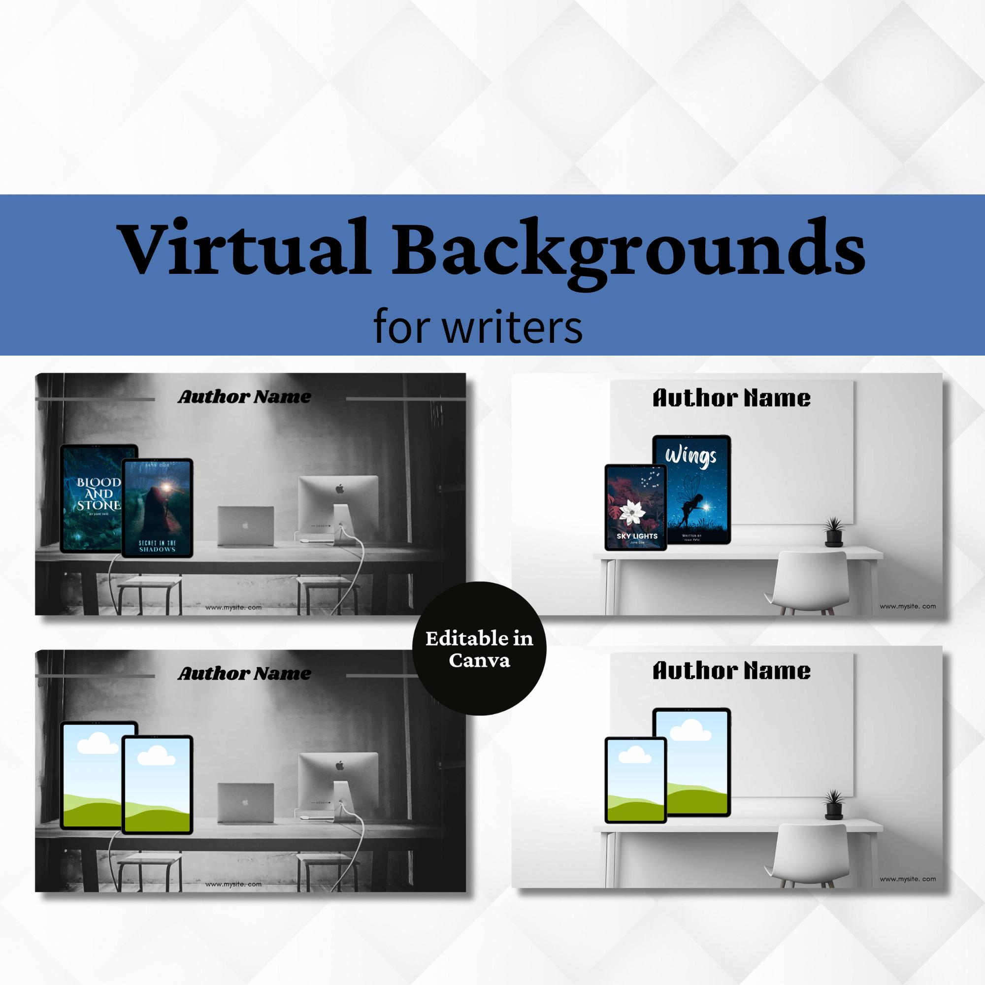 Zoom Backgrounds for Writers: Virtual Background (digital Download) - Etsy