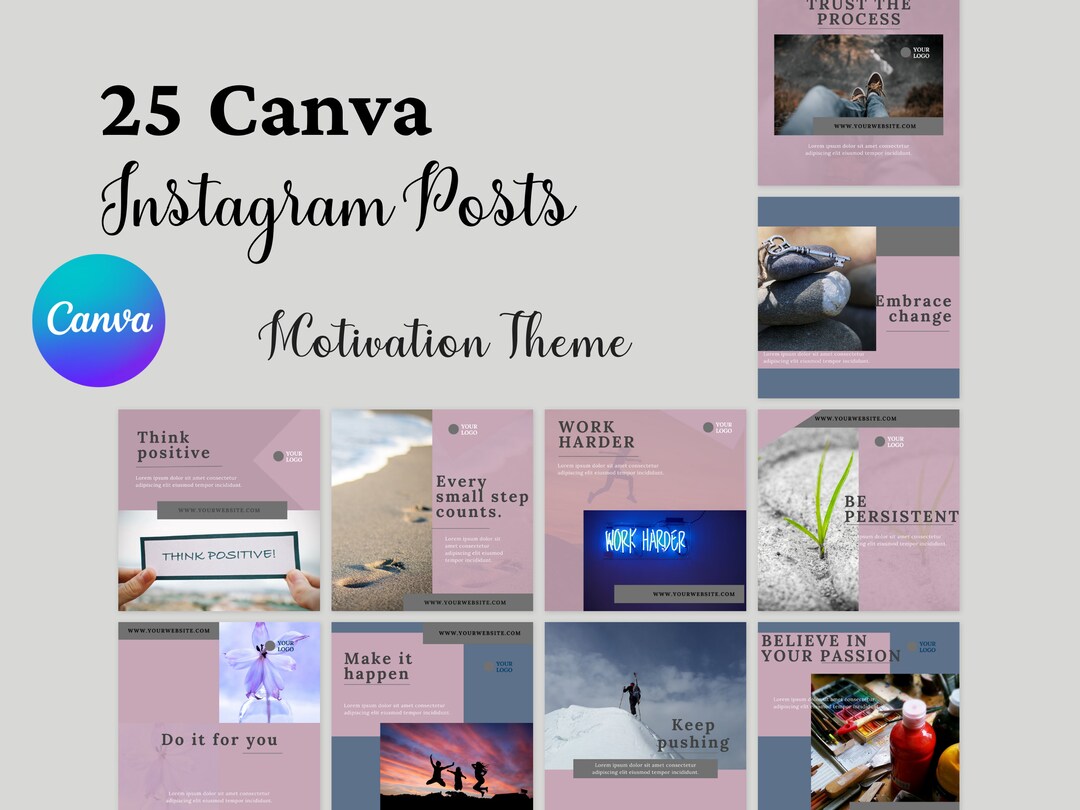 Canva Instagram Templates for Writers Canva Instagram Post Etsy