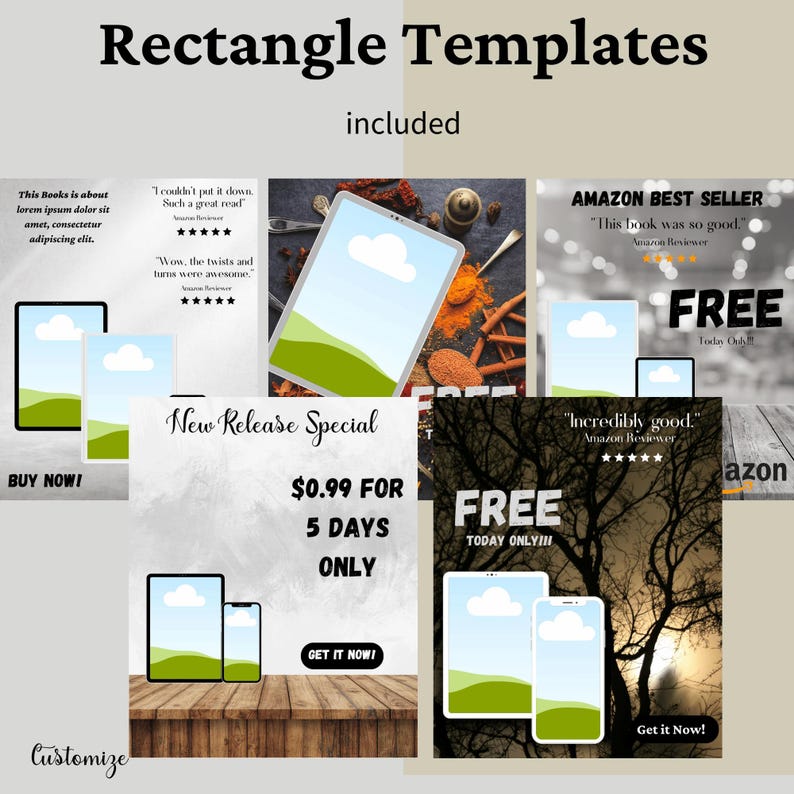 Book Promotion Templates for Writers: Canva Templates image 3