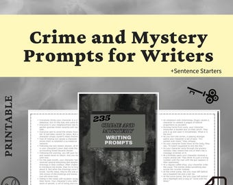 Crime & Mystery Writing Prompts: 235 Story Ideas for Writers (PDF)