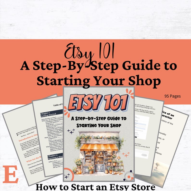 Etsy 101 Shop Guide: Step-by-step How-to-sell on Etsy Handbook (digital ...