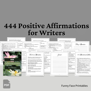 Positive Affirmations for Writers, Affirmations for Writers Block, Affirmations for Writing a Book, Affirmations for Creative Writers
