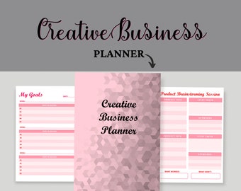Printable Business Planner, Creative Business Planner, Small Business Planner, Business Tracker, Home Business Tracker, Bright Pink Planner