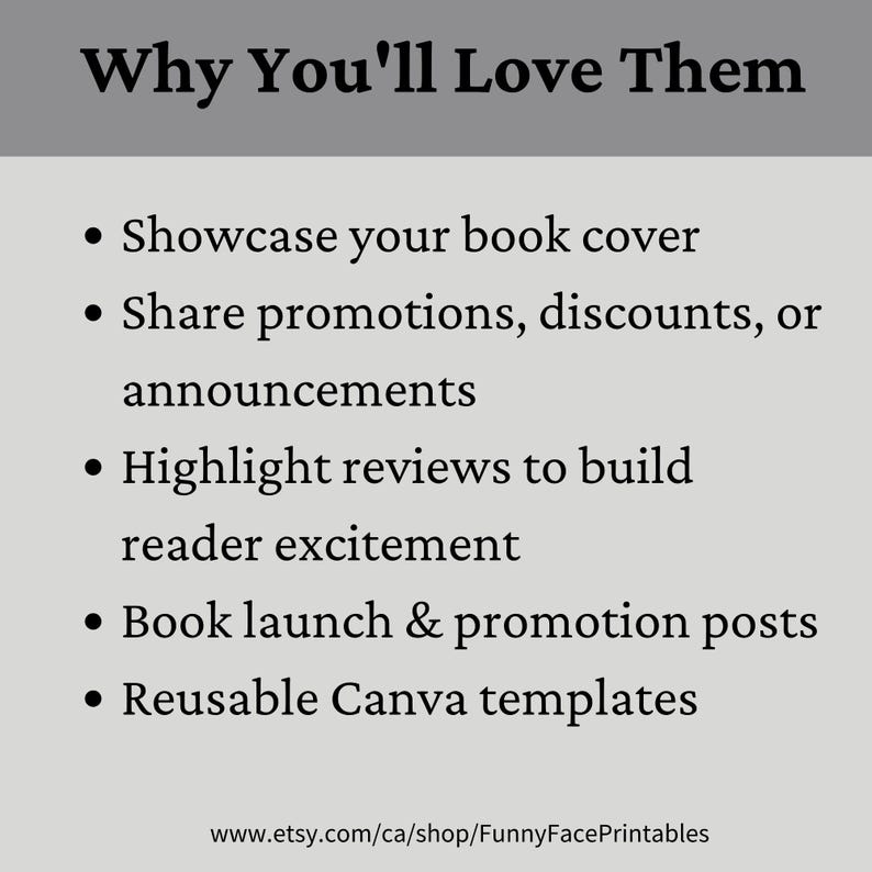 Book Promotion Templates for Writers: Book Launch & Marketing Posts ...