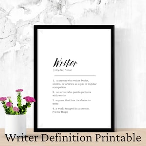 Gifts for Writer, Gift for Author, Writer Gifts, Printable Wall Art, Writer  Office Decor, Writer Art Print, Download File, Author Art 