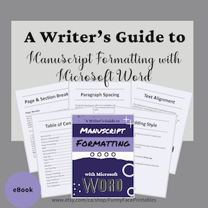 Manuscript Formatting Guide:  using Microsoft word (PDF)