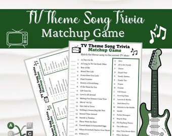 TV Theme Song Trivia: Matchup Game Icebreaker (Digital Download)
