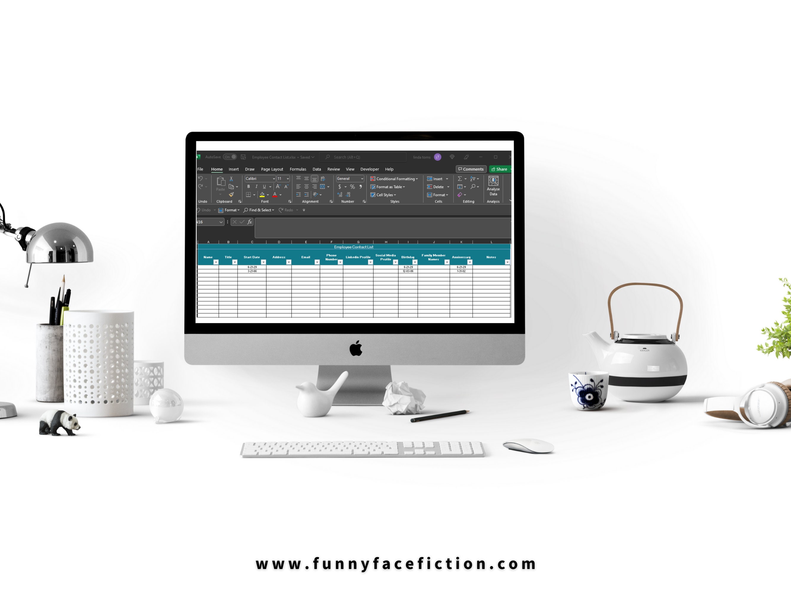 employee-contact-list-excel-employee-list-employee-etsy