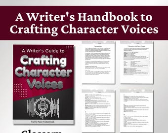 Crafting Character Voices Writing Guide: A to Z Glossary (PDF)
