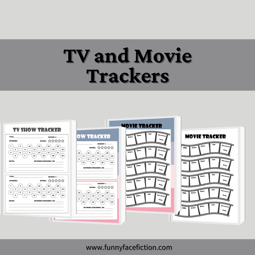 Printable TV and Movie Tracker, Movie Tracker Printable, Printable TV ...