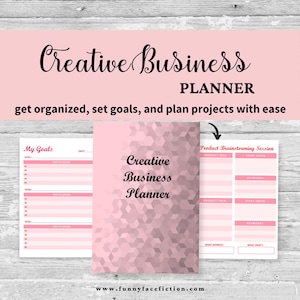 Creative Business Planner: Printable Small Business Tracker (PDF Digital Download)