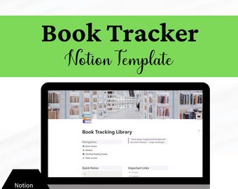 Notion ブックトラッカーテンプレート：読書リスト、ウィッシュリスト、ジャーナル、在庫ログ（デジタルダウンロード）