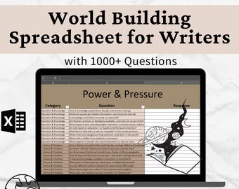 World Building Workbook für Science-Fiction- und Fantasy-Autoren: Stricken einer Tabelle (Excel)