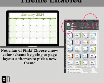 2024 Monthly Calendar Template Excel Monthly Calendar Template Editable  Monthly Planner Template Monthly Calendar Excel Calendar Template - Etsy