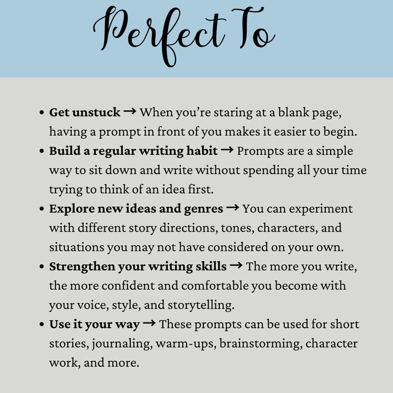 Creative Writing Prompts for Authors: 500+ Story Ideas & Exercises (PDF) image 11